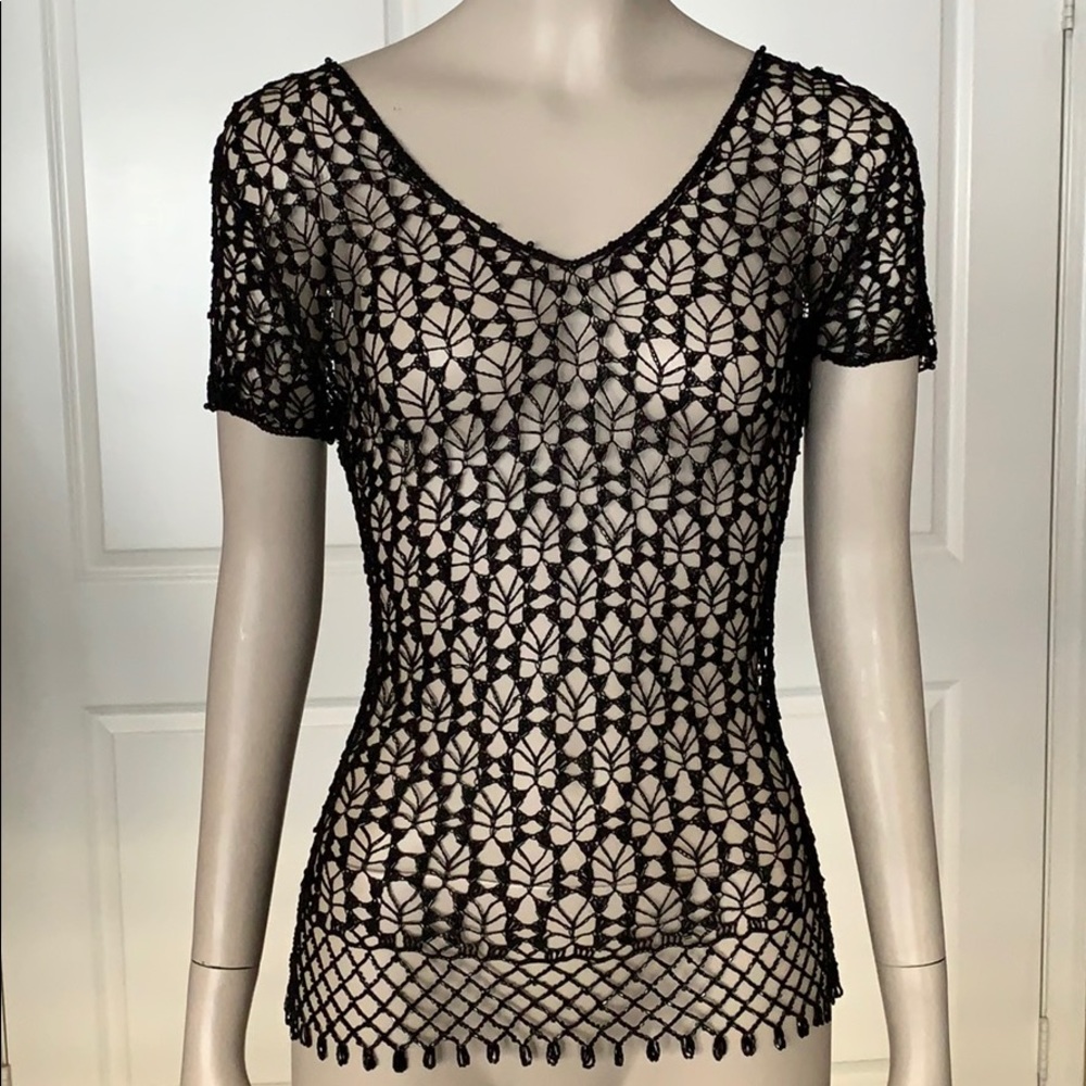 Beads and Lace Tee